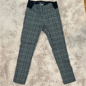Calvin Klein Checkered Pants - Black and White/gray
